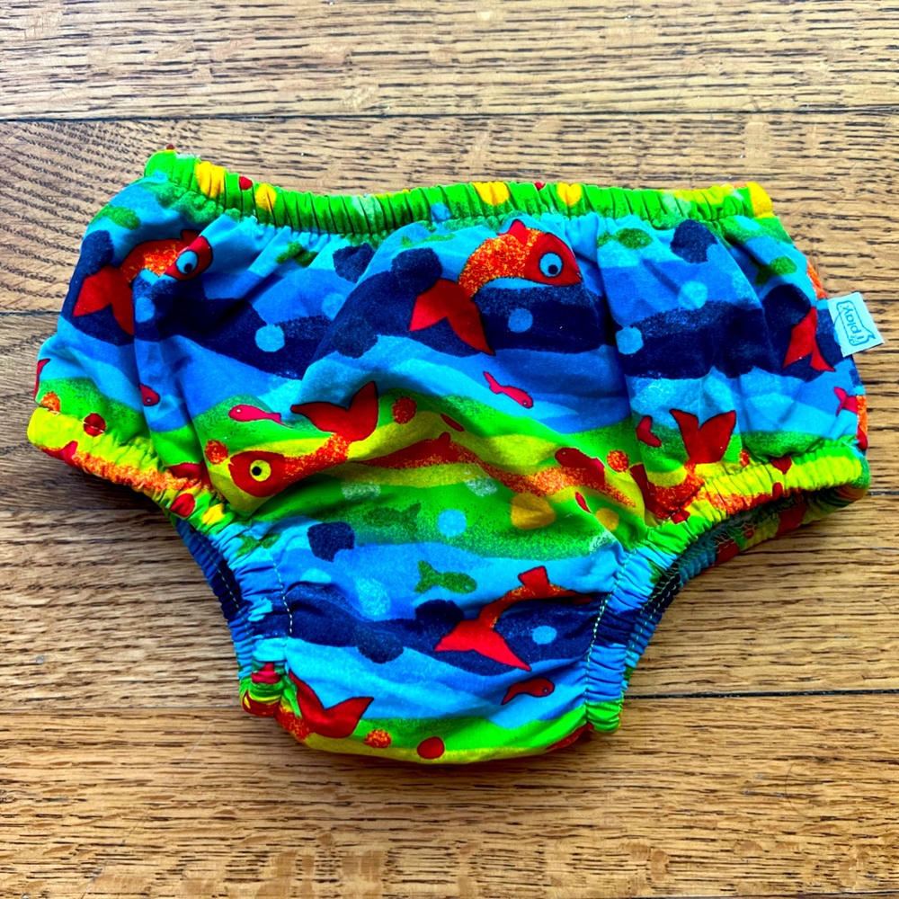 I Play Boys Swim Diaper